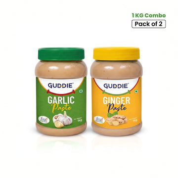 Combo - Guddie Ginger & Garlic Paste Jar (2 × 1kg)