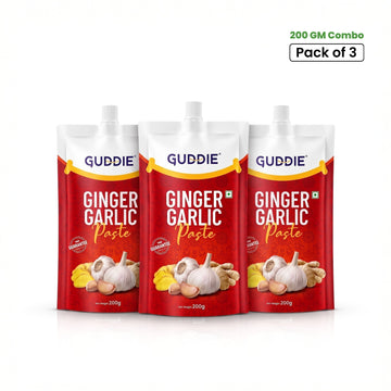 Combo - Guddie Ginger Garlic Paste Pouch (3 × 200g)