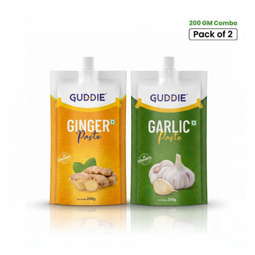 Combo - Guddie Garlic & Ginger Paste Pouch (2 × 200g)