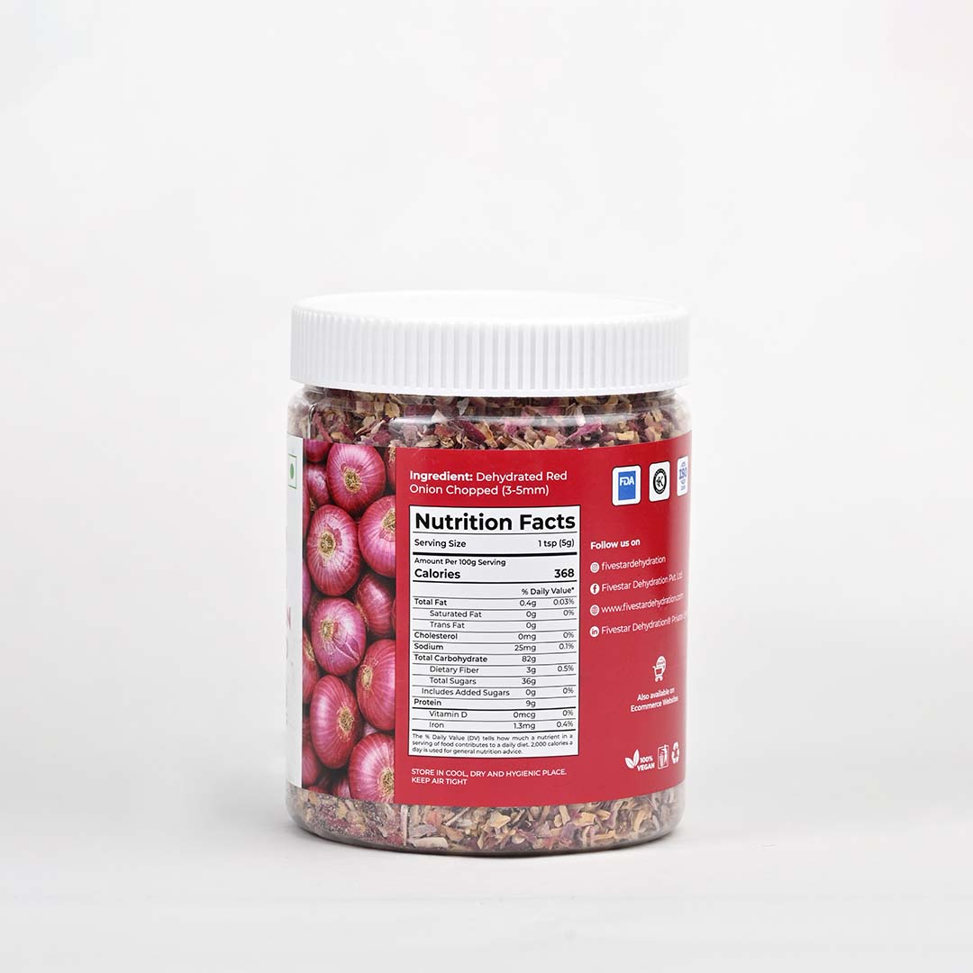 Fivestar Dehydrated Red Onion Chopped 400g