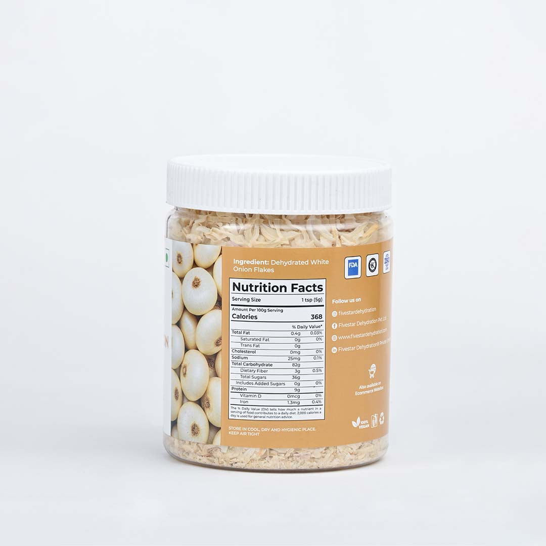 Fivestar Dehydrated White Onion Flakes 200g