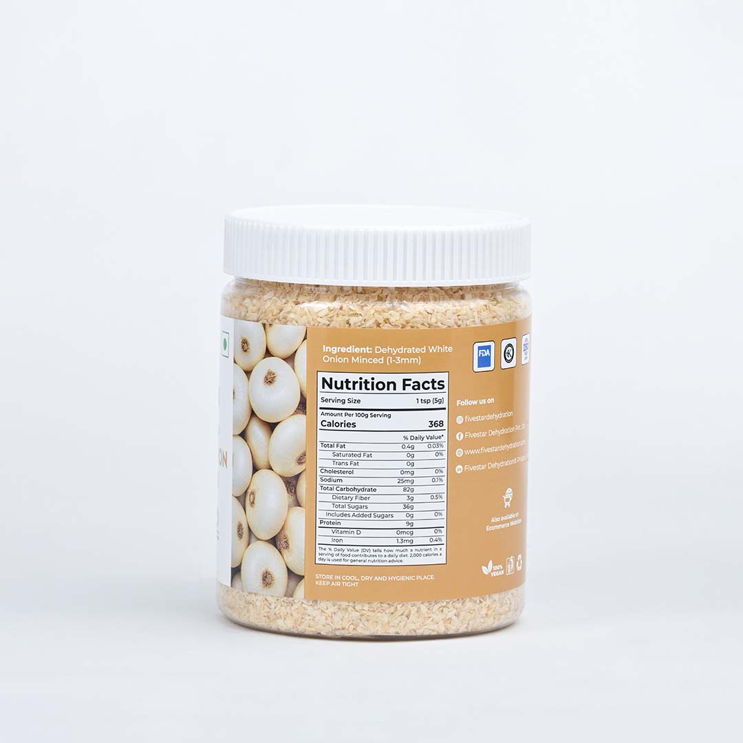 Fivestar Dehydrated White Onion Minced 400g