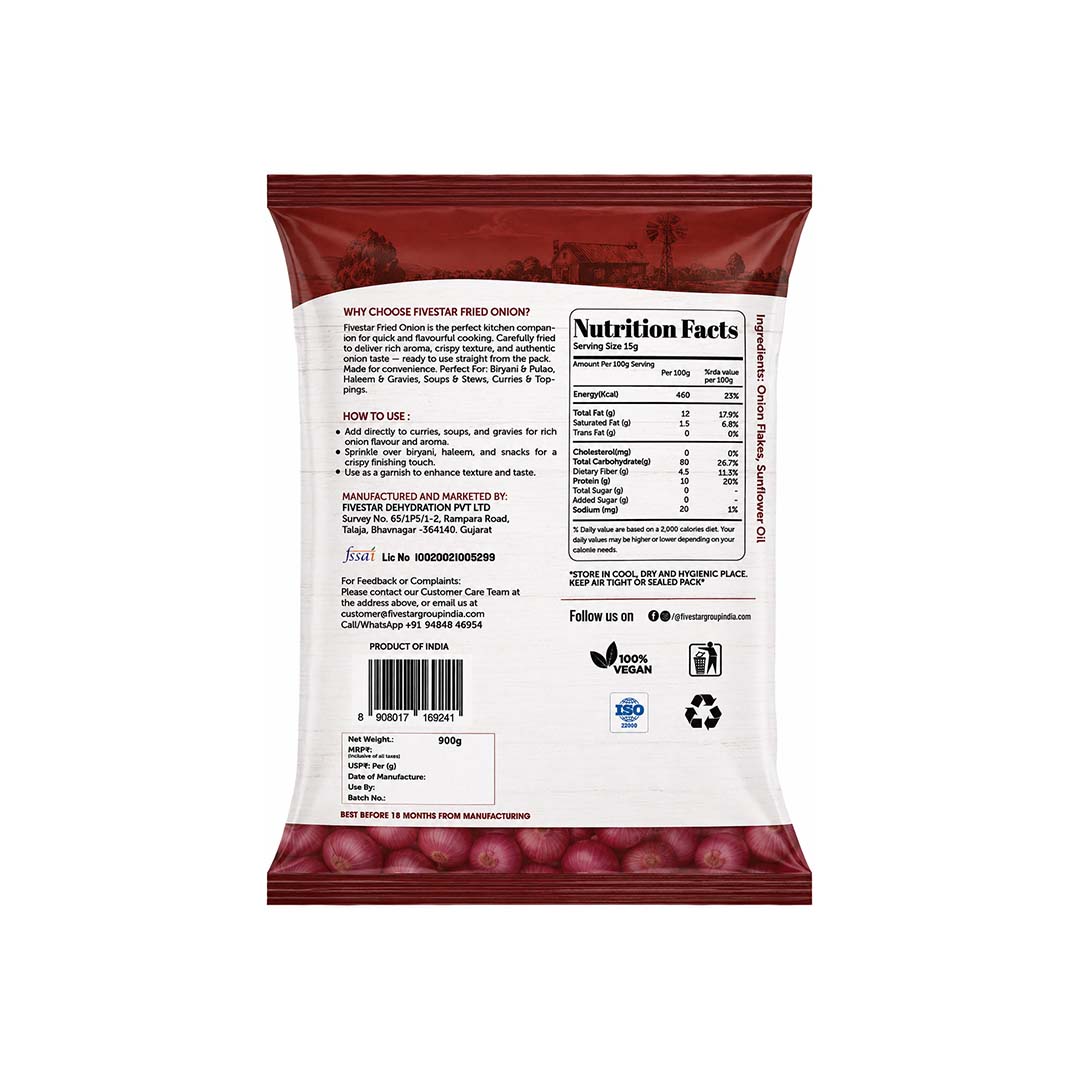 Fivestar Fried Onion Barista 900g