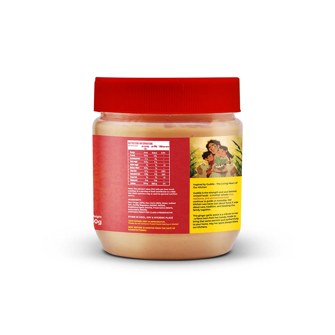 Guddie Ginger Garlic Paste Pouch (350g)
